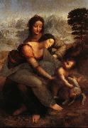 LEONARDO da Vinci La Vierge,l'Enfant Jesus et sainte Anne Germany oil painting artist